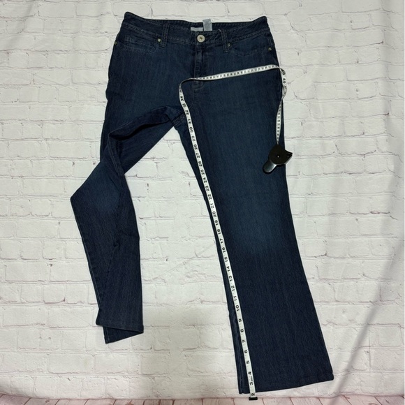 LIZ CLAIBORNE JEANS “AUDRA” bootcut fit women’s dark wash denim pants Sz 12 EUC - Picture 7 of 16